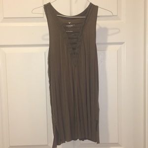 american eagle v-neck tank top
